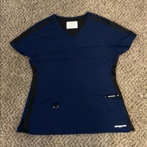 Sketchers scrub top navy